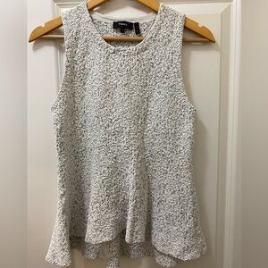 THEORY Textured Puckered Sleeveless Stretch Top